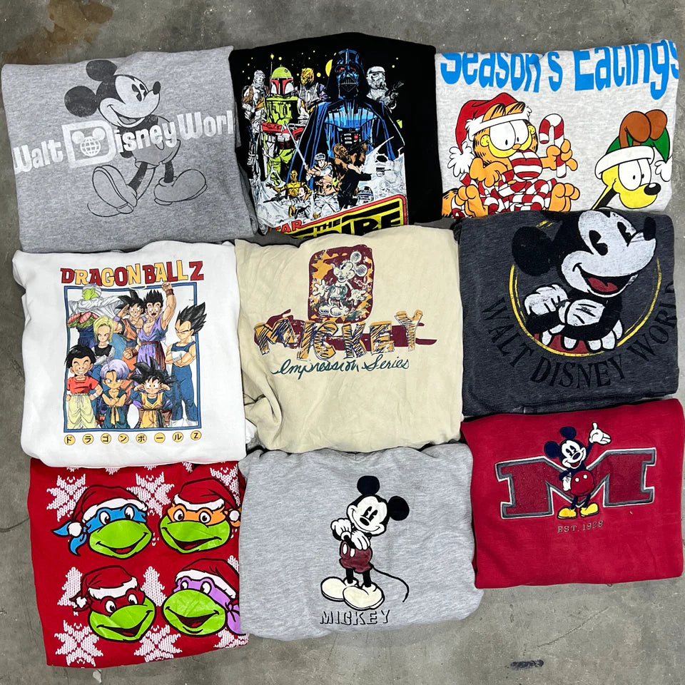 Bulk Wholesale Disney & Cartoon Sweatshirts