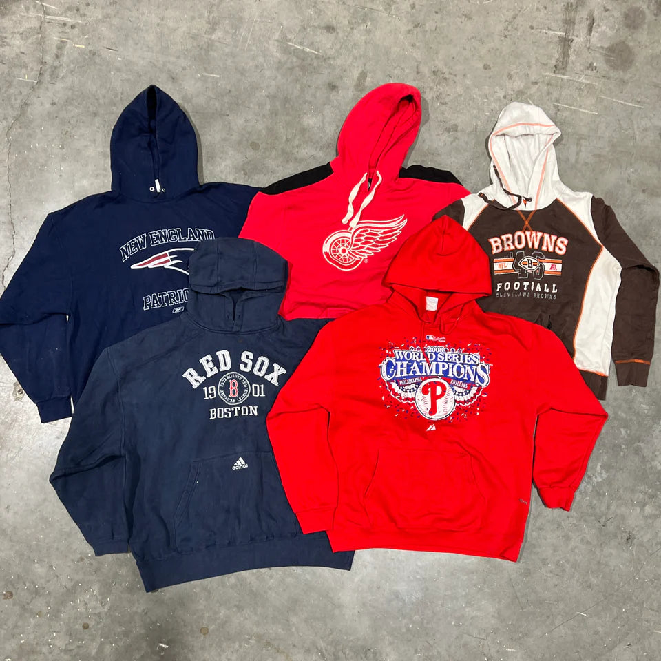 Bulk Wholesale NFL, NBA, MLB, and NHL Sports Themed Sweatshirts