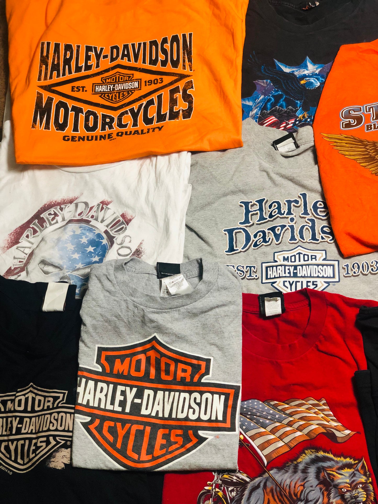 Harley Davidson Tees Bundle of 50